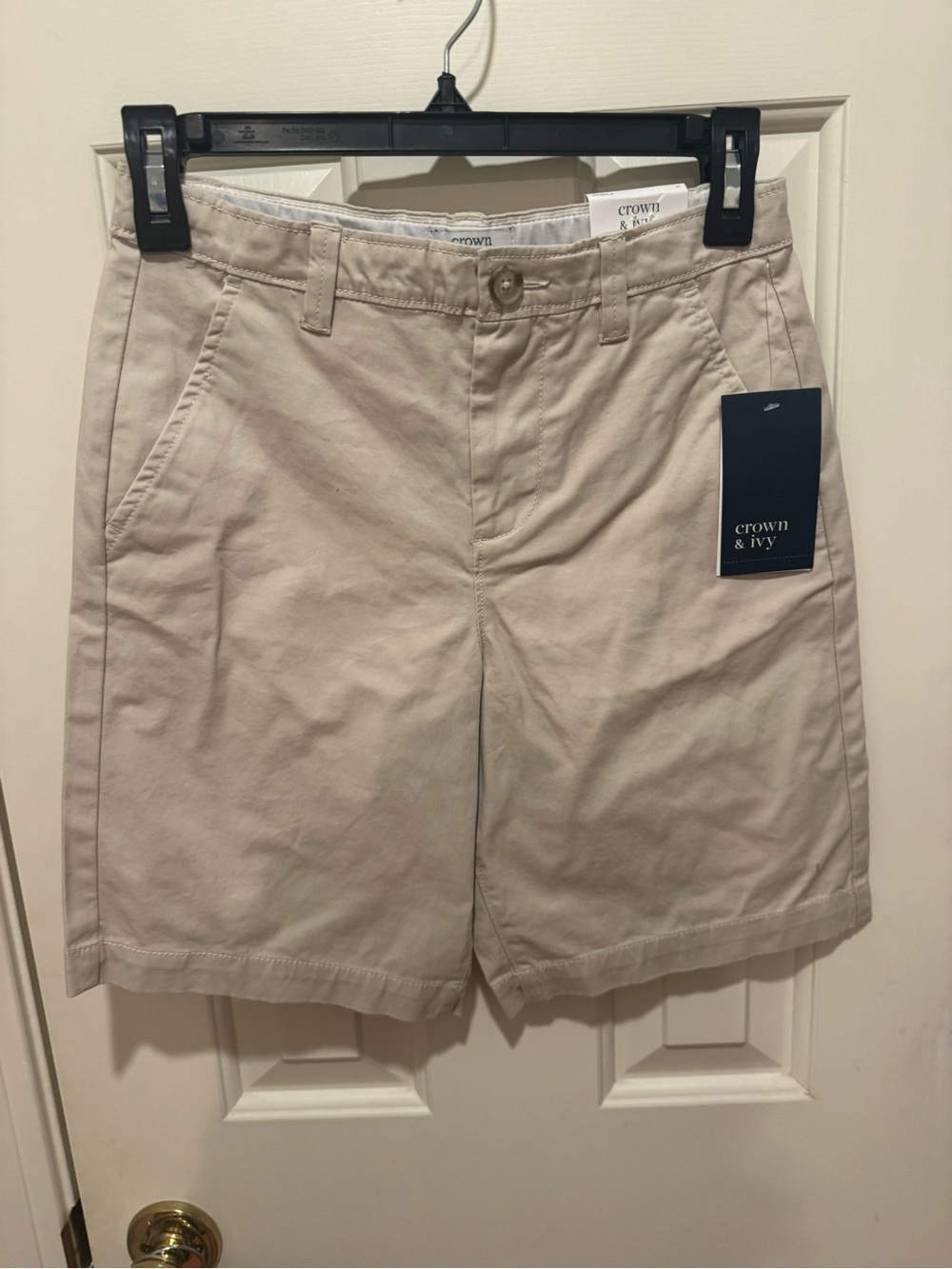 crown & ivy Beige Cotton Casual boys shorts